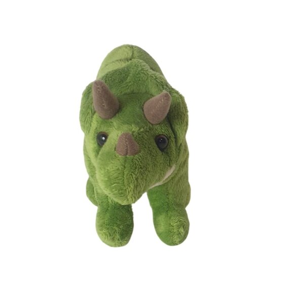 Wildlife Artists Green Triceratops Plush 10" Soft Dinosaur Stuffed Animal Wild - Picture 4 of 8